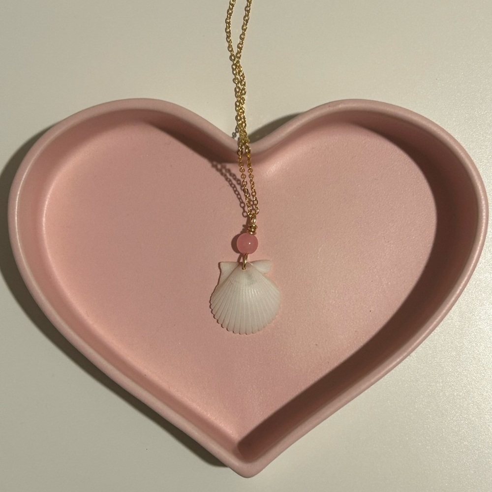 Seashell Necklace - Rose Calico